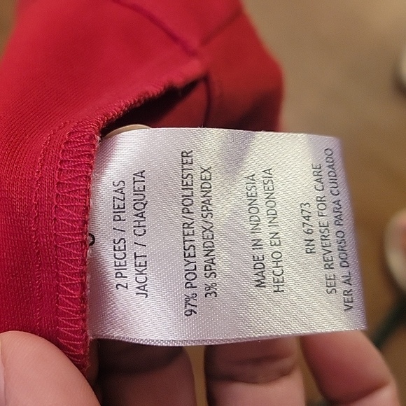 Julian Taylor Women's Button Down Red With Black Trim Dress, Size 8 - Picture 4 of 8